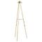 55.25" Gold Metal Large Foldable 2-Tier Display Easel with Scroll Finial